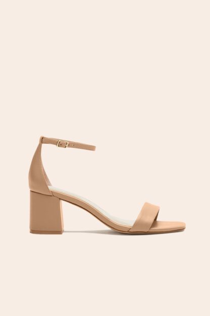 Beige Women Mid Block Heels Sandal – Bridal, Party & Casual Wear | Elegant & Comfortable - Image 4